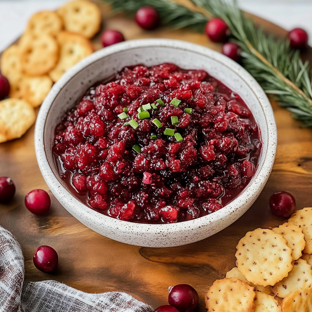 Holiday Gingery Cranberry Salsa