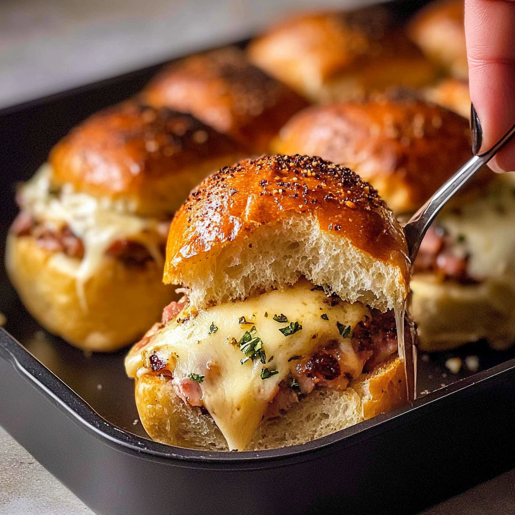 Holiday Hot Ham and Cheese Sliders
