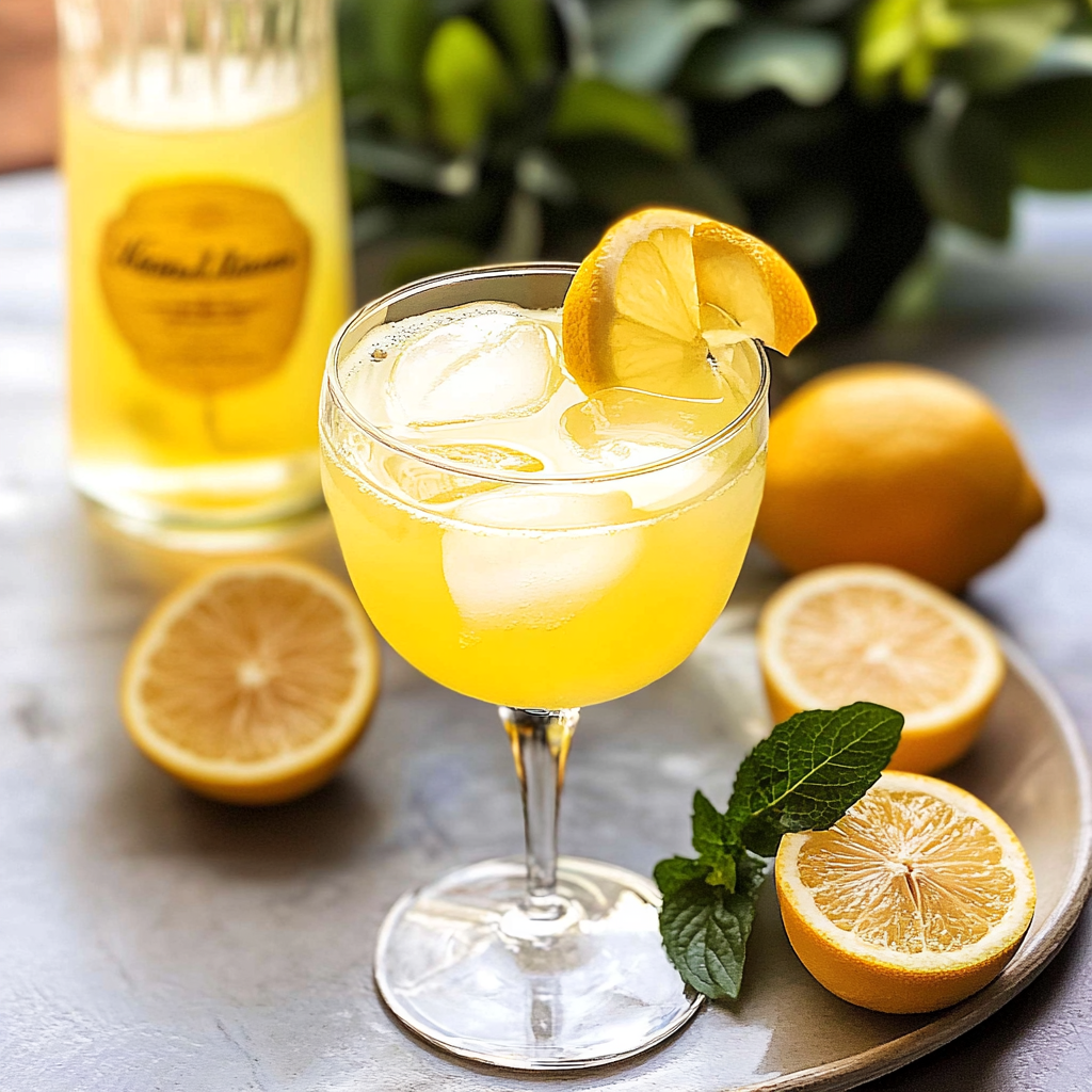 Holiday No-Alcohol Limoncello Spritz