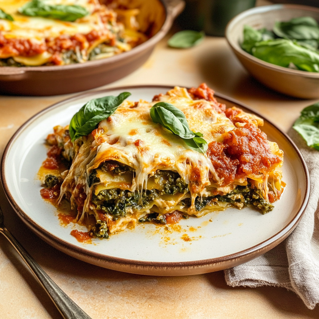 Holiday Tie Dye Vegetarian Lasagna