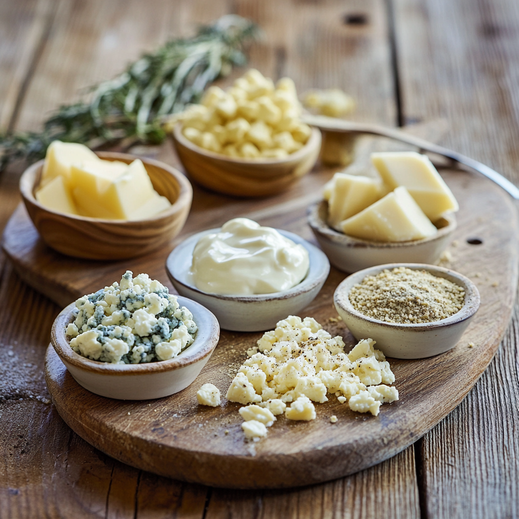 Homemade Blue Cheese Dressing ingredients