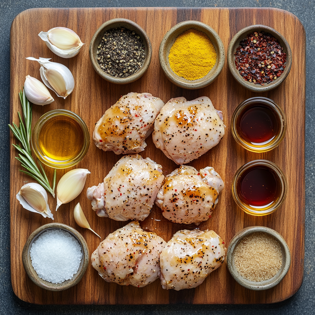 Honey Garlic Chicken Thighs ingredients