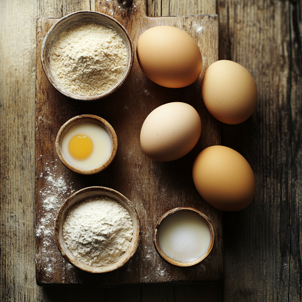 Japanese Soufflé Pancakes ingredients