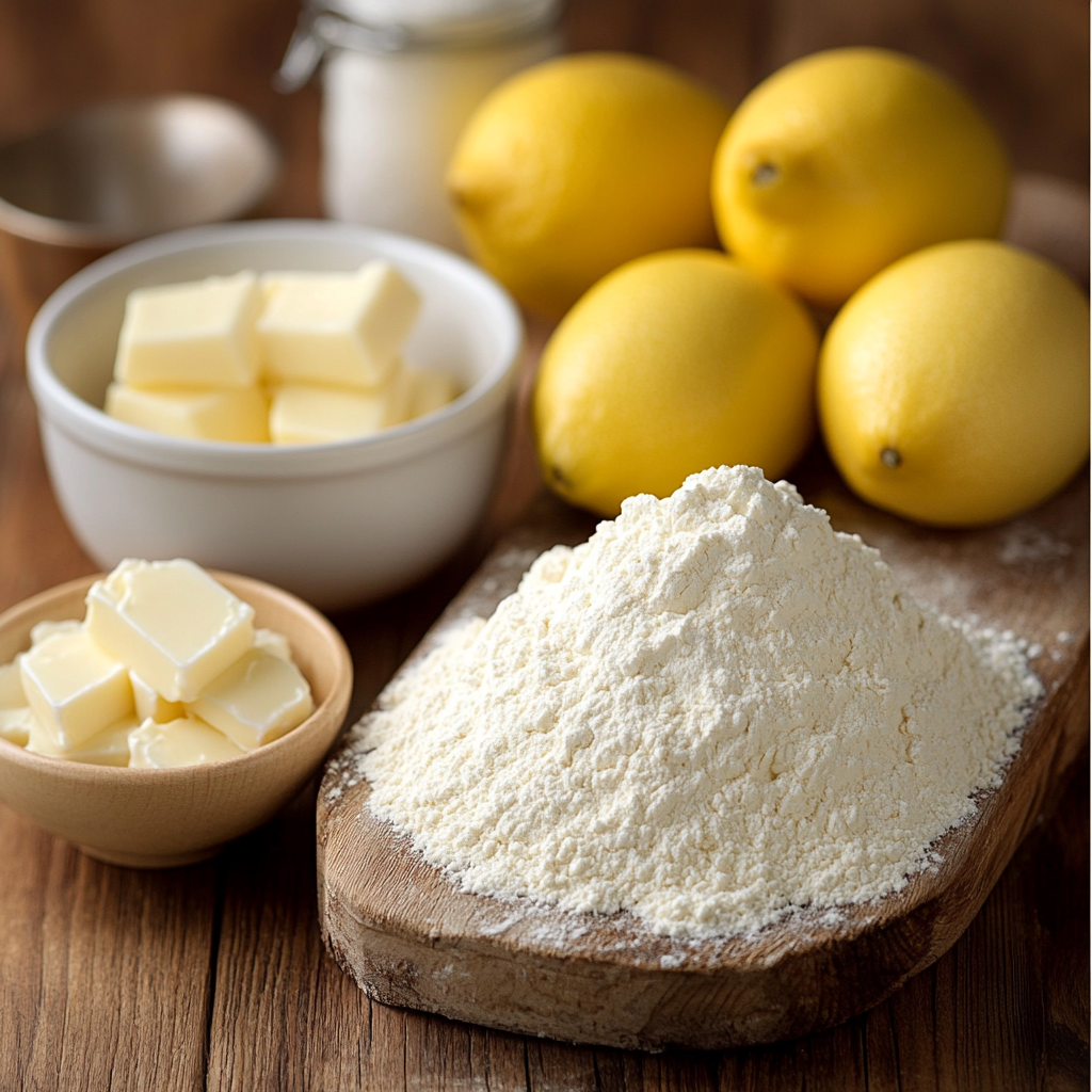 Lemon Butter Tarts ingredients