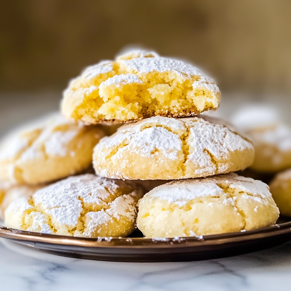 Lemon Crinkle Cookies