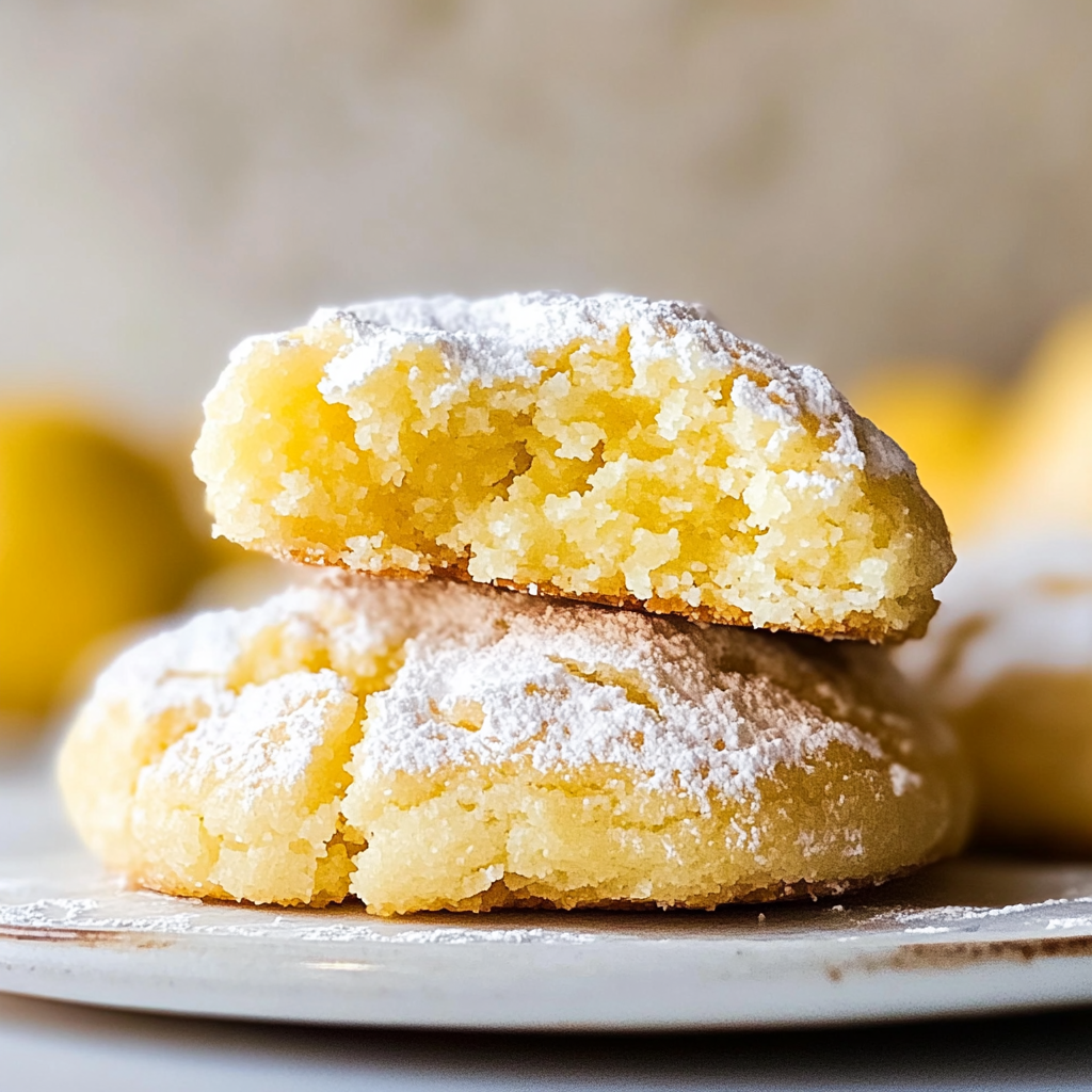 Lemon Crinkle Cookies