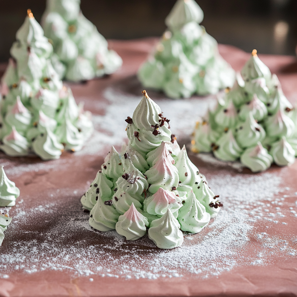 Meringue Christmas Trees