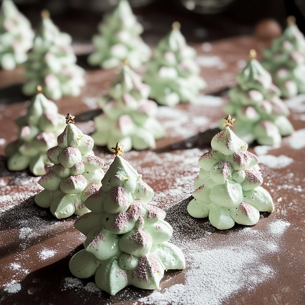 Meringue Christmas Trees