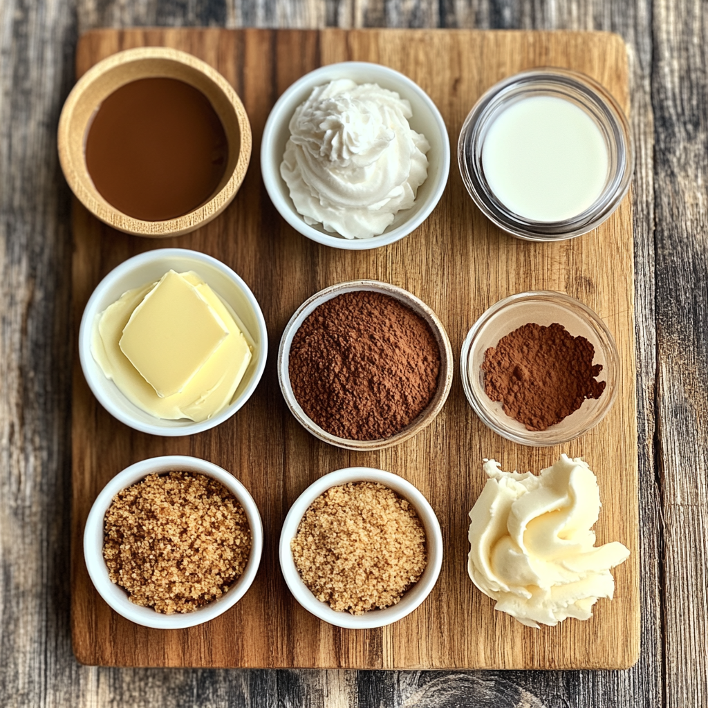 Mini Chocolate Cheesecake for Two ingredients