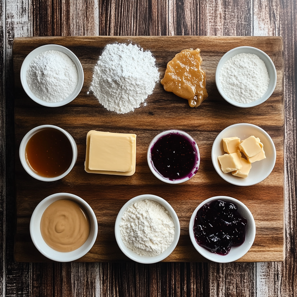 Peanut Butter & Jelly Cookies ingredients