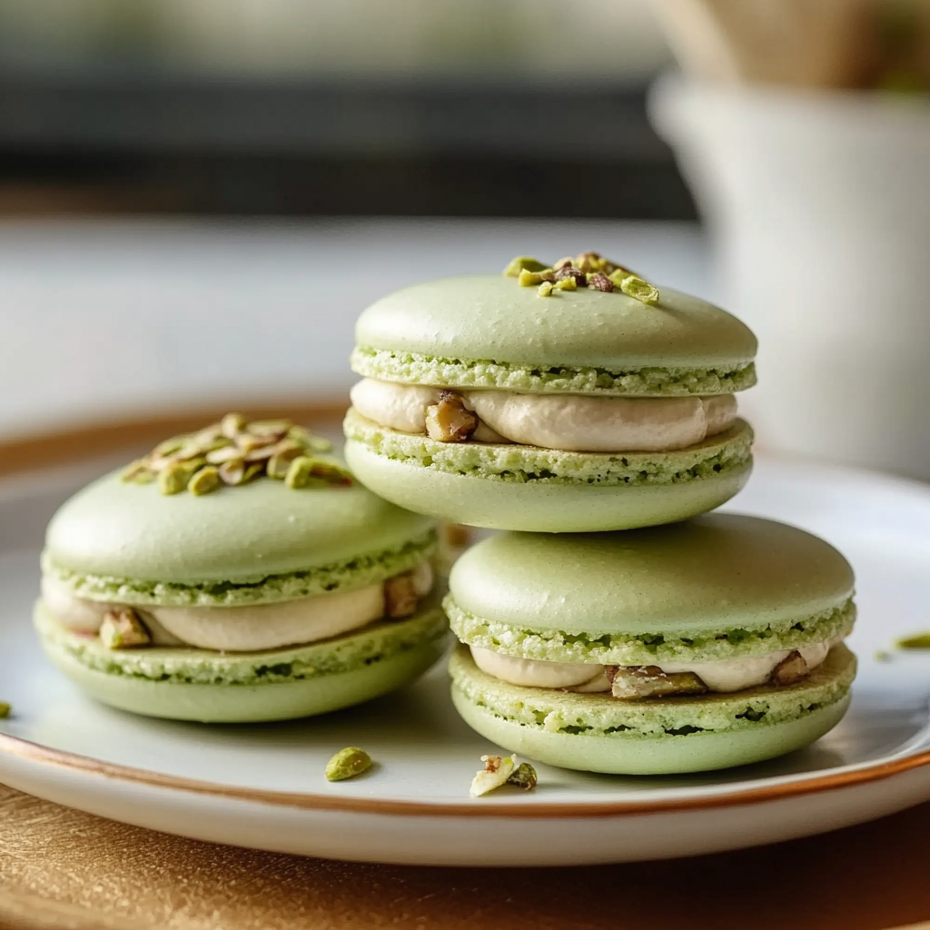 Pistachio Macarons