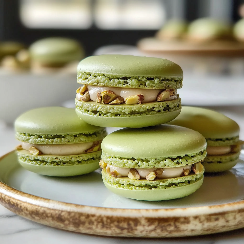 Pistachio Macarons