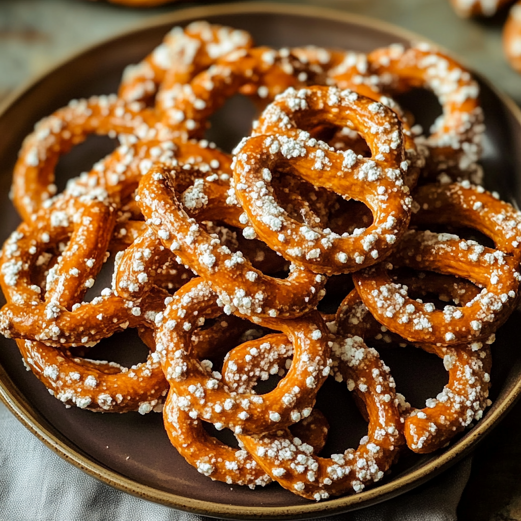 Pumpkin Spice Pretzels