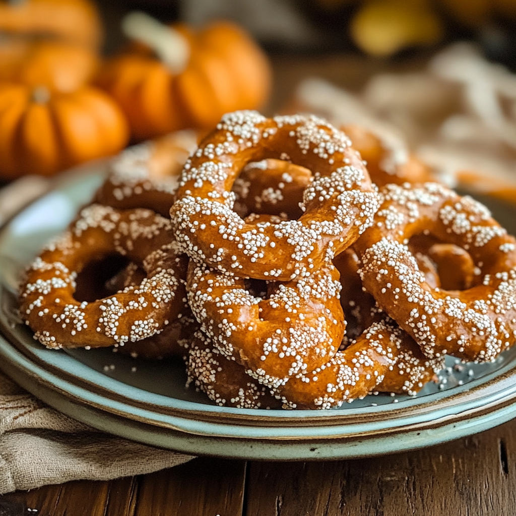 Pumpkin Spice Pretzels
