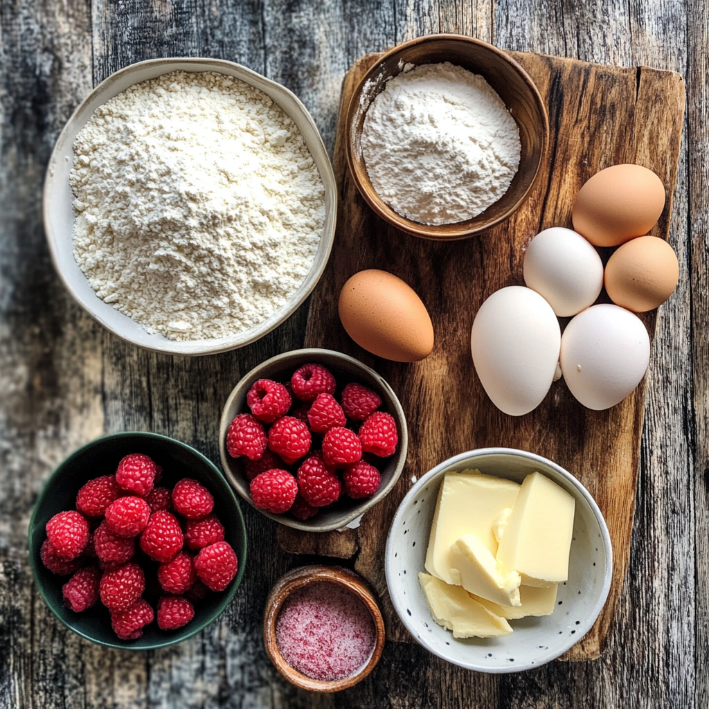 Raspberry Macarons ingredients