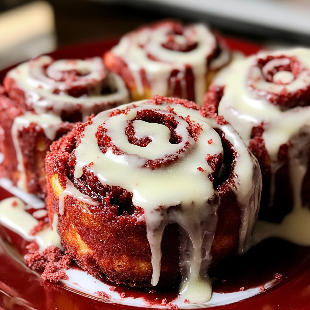 Red Velvet Cinnamon Rolls