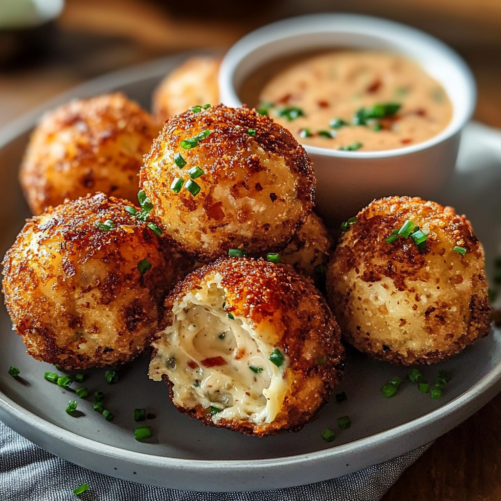 Reuben Balls with Spicy Thousand Island Dipping Sauce