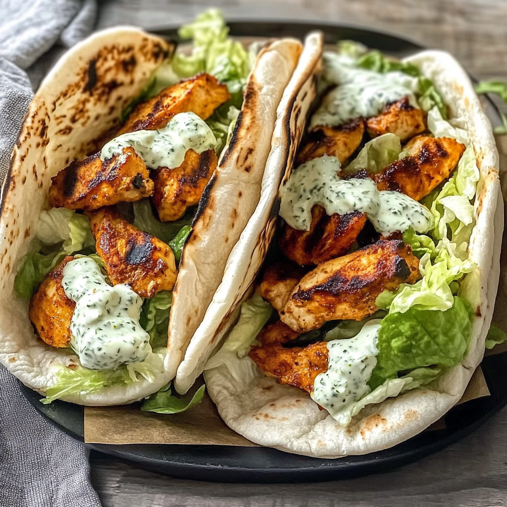 Sheet Pan Chicken Pitas with Herby Ranch
