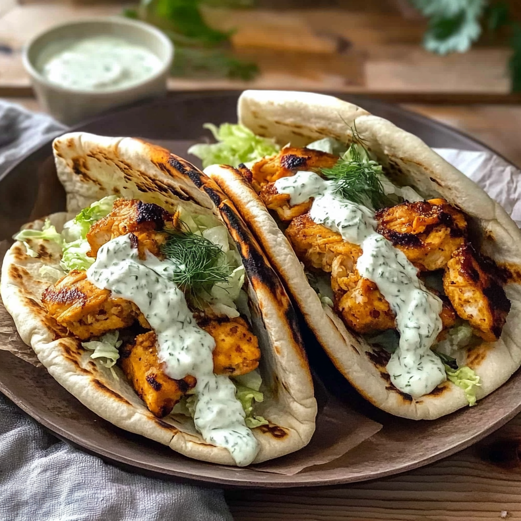 Sheet Pan Chicken Pitas with Herby Ranch