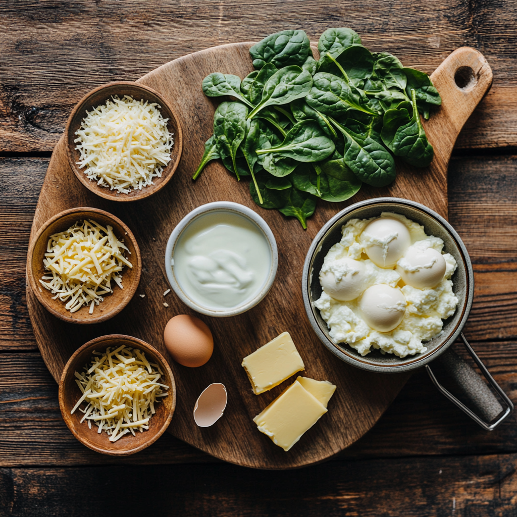 Spinach Souffle ingredients