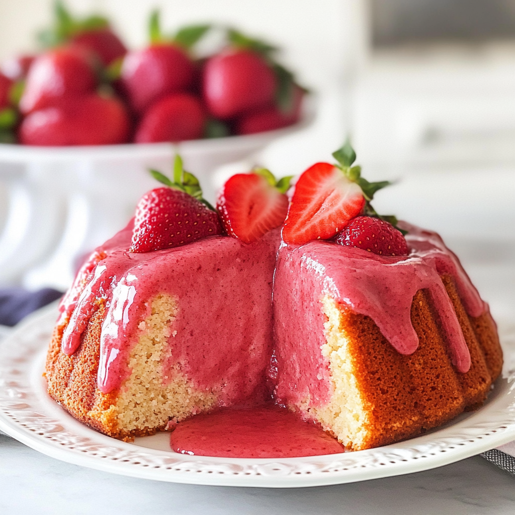 Strawberry Pound Cake