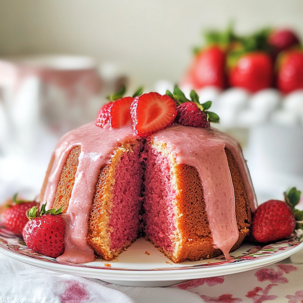 Strawberry Pound Cake