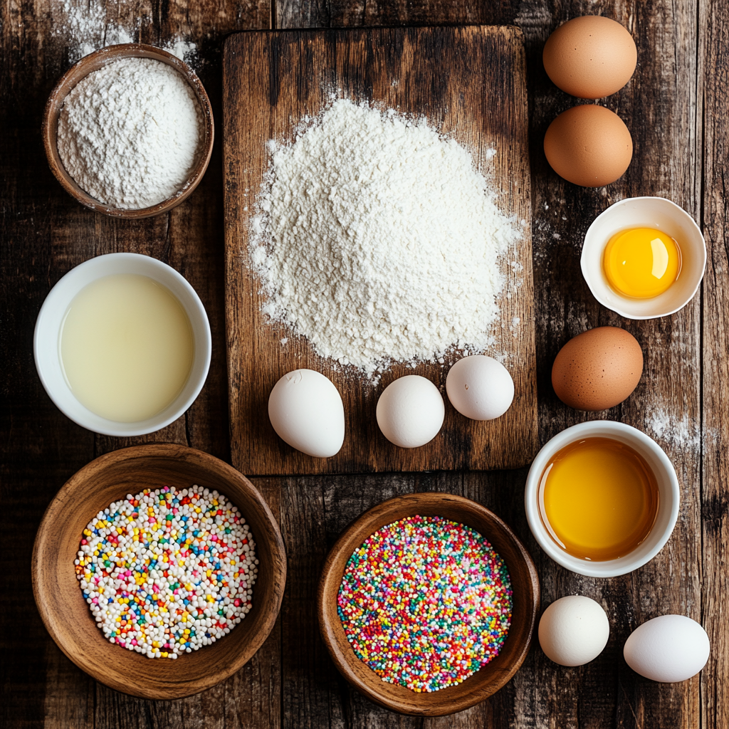 Struffoli (Italian Honey Balls) ingredients