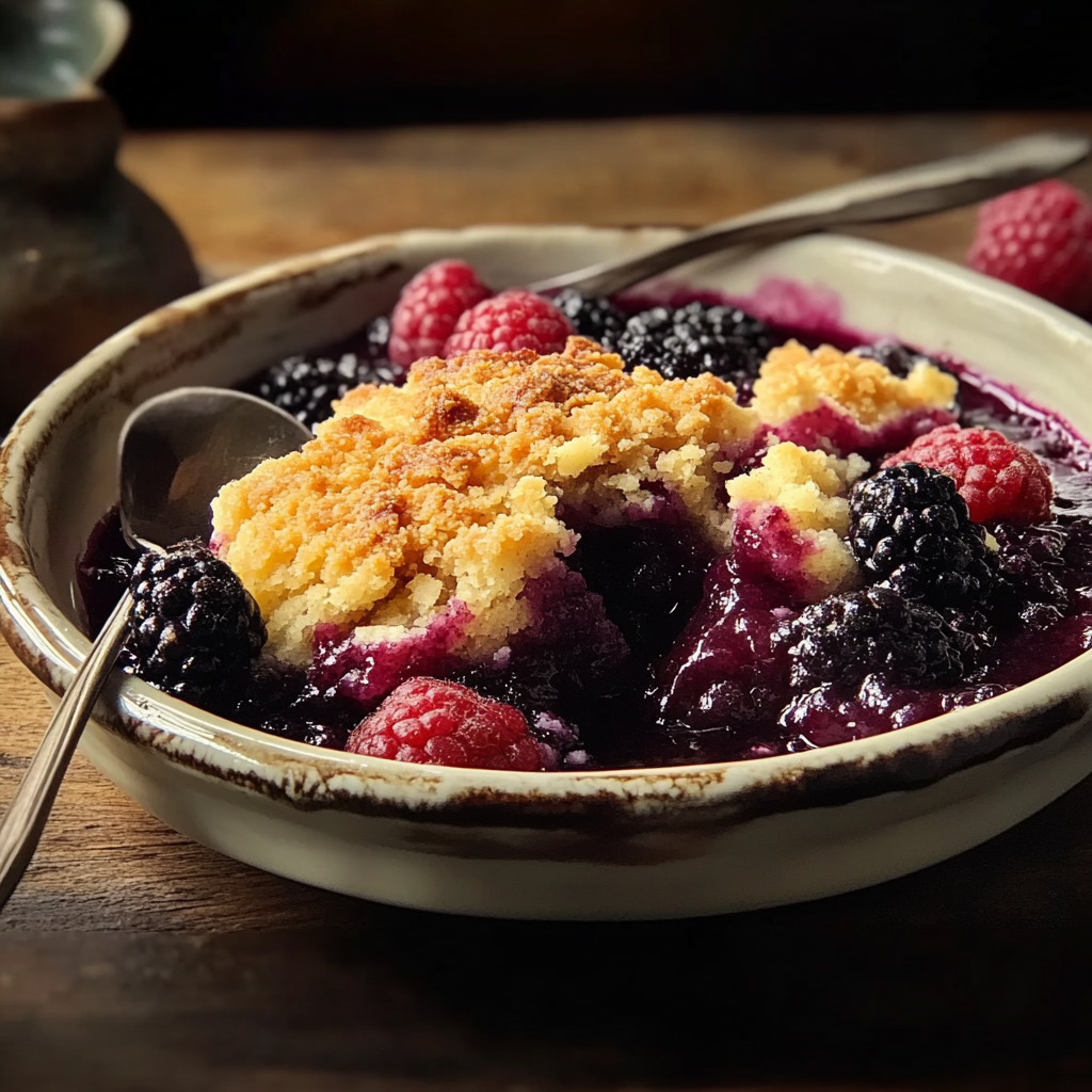 Sweet Blackberry Cobbler