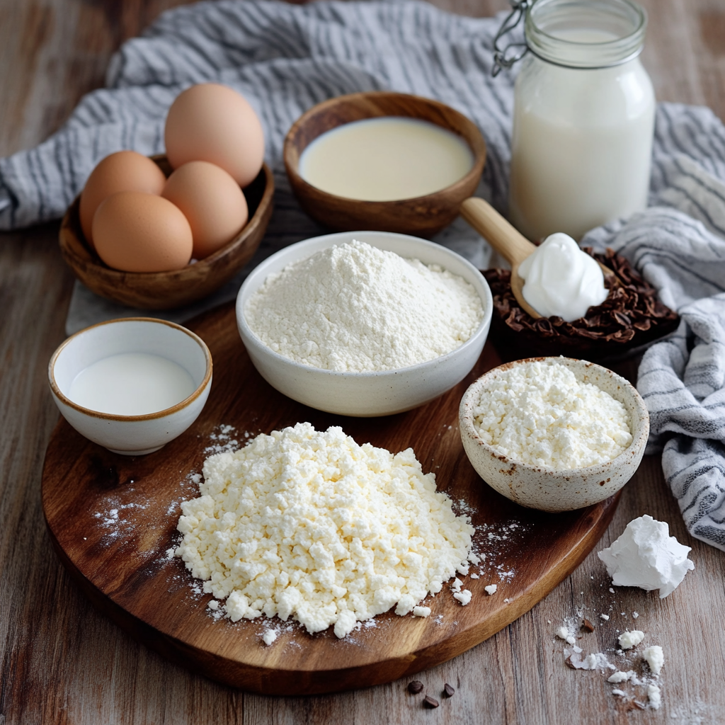 Tres Leches Cake ingredients