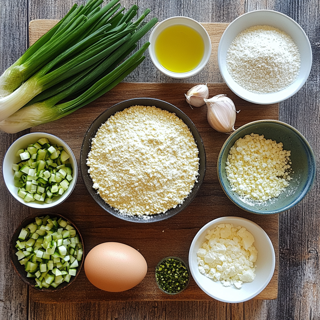 Zucchini Fritters ingredients