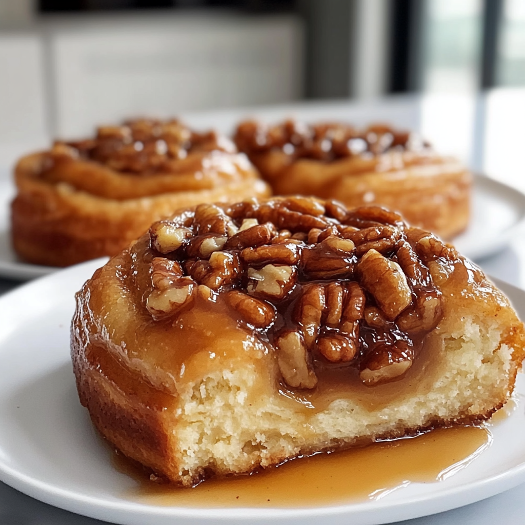 caramel pecan cinnamon rolls