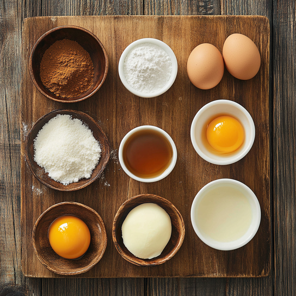 christmas Eggnog Crème Brûlée ingredients