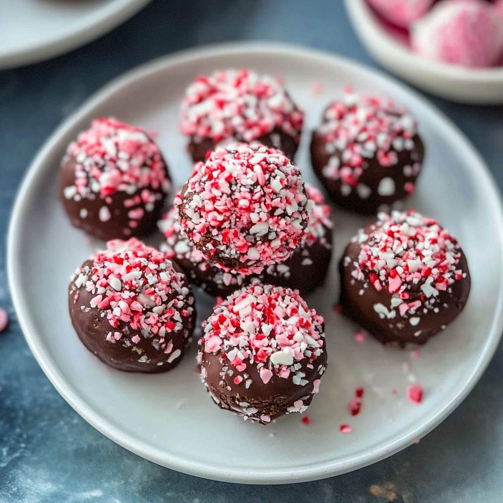 christmas Peppermint Truffles