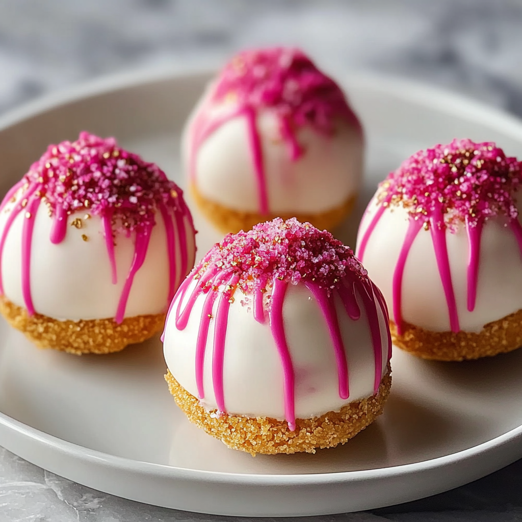 strawberry cheesecake truffles