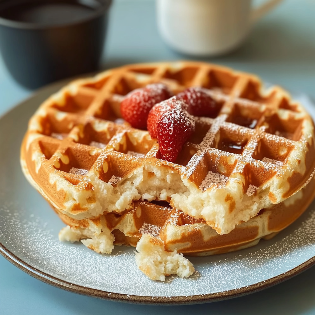 3 Ingredient Cottage Cheese Waffles