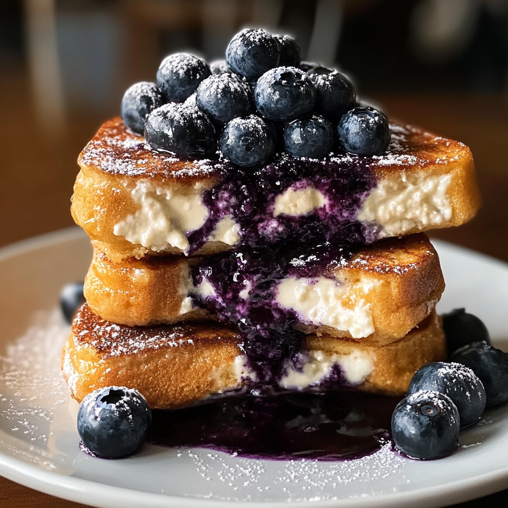 Blueberry Cheesecake Stuffed French Toast