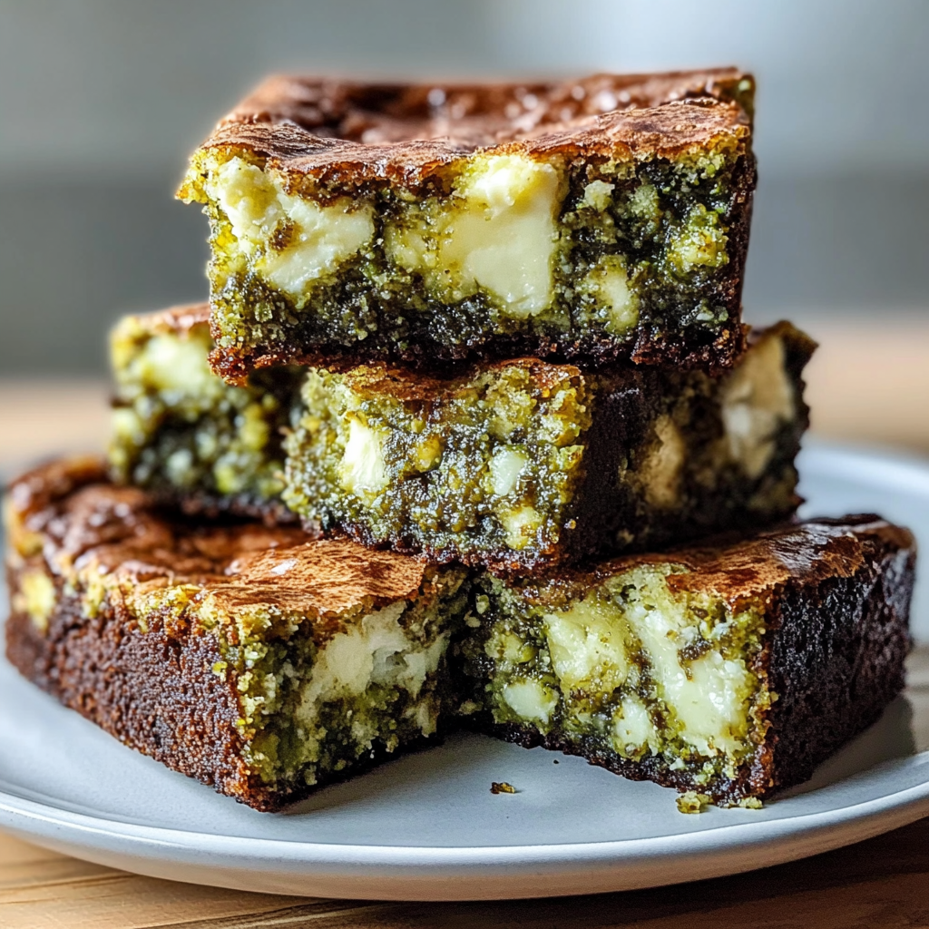 Broccoli & Feta Brownies