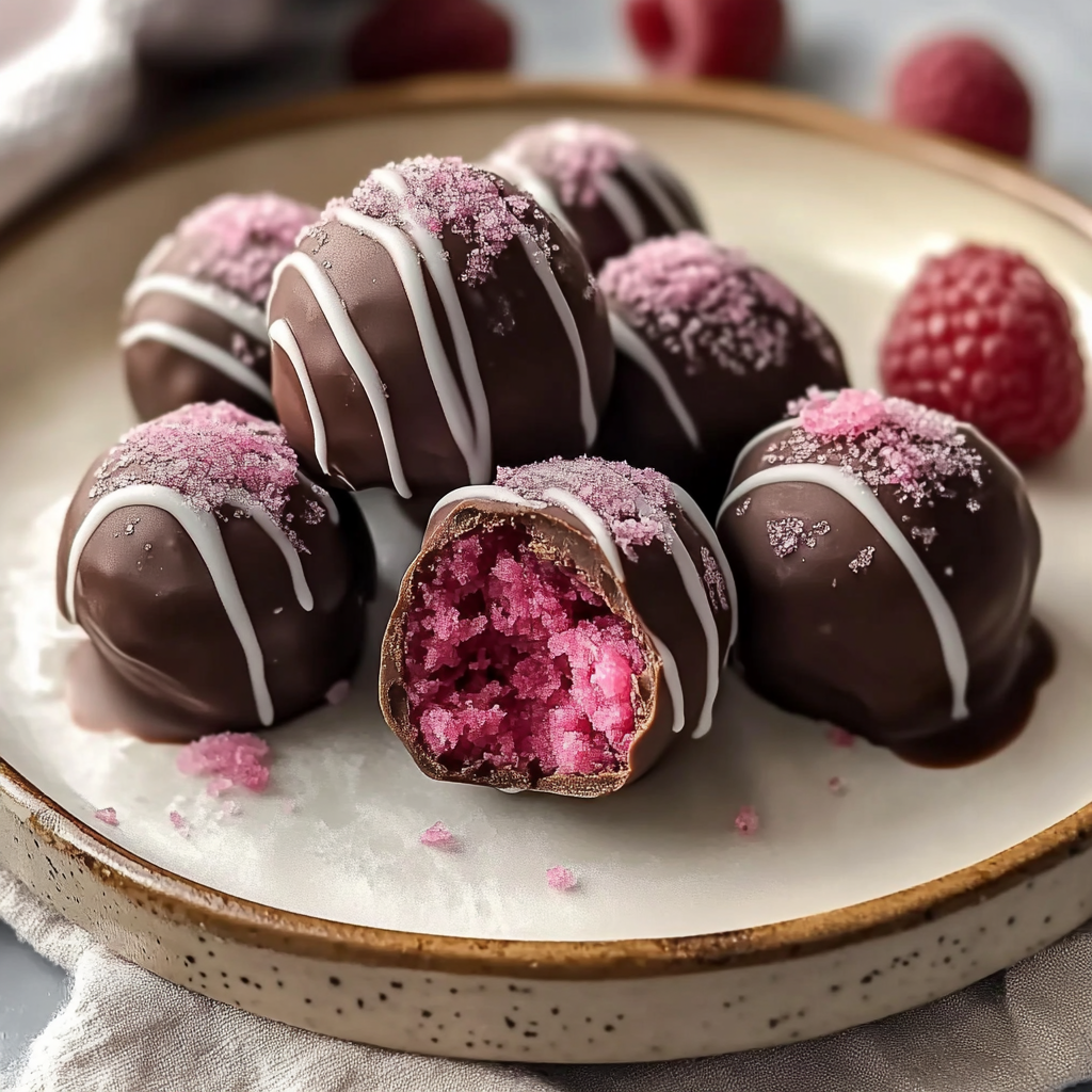 Chocolate Raspberry Truffles