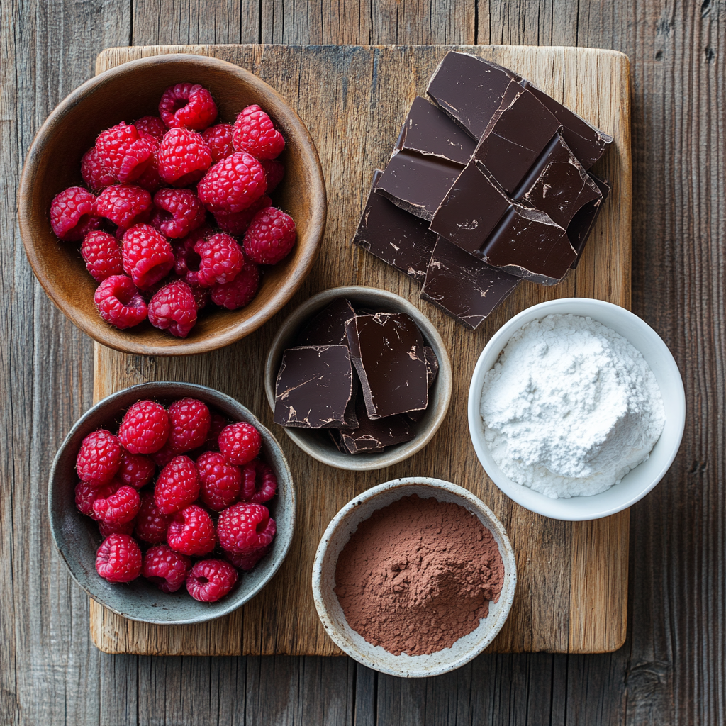 Chocolate Raspberry Truffles ingredients