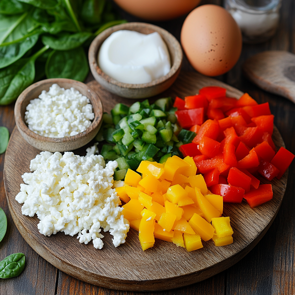 Cottage Cheese Egg Bites ingredients