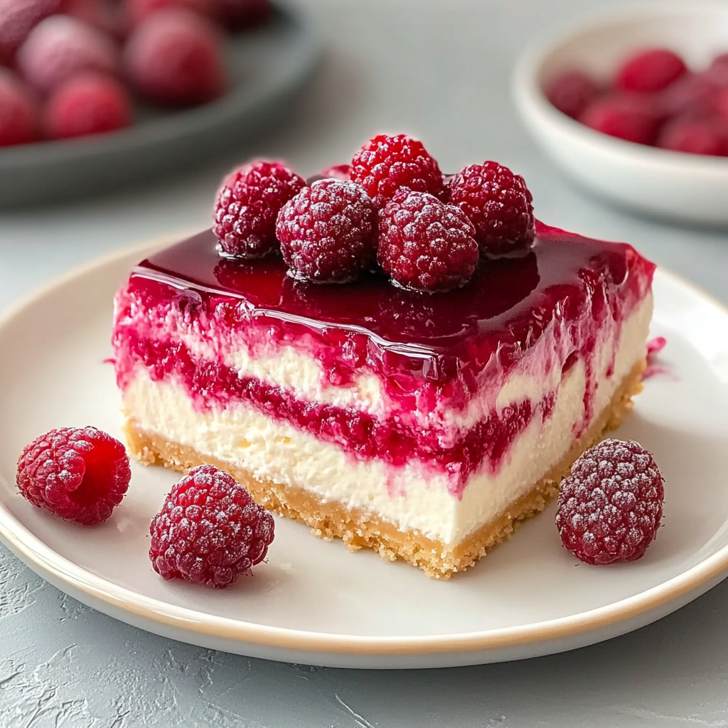 Creamy Raspberry Cheesecake