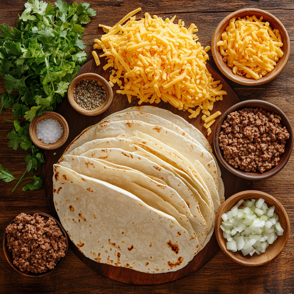 Crispy Cheesy Beef Taquitos ingredients