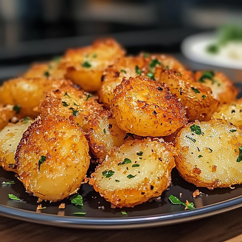 Crispy Garlic Butter Potatoes