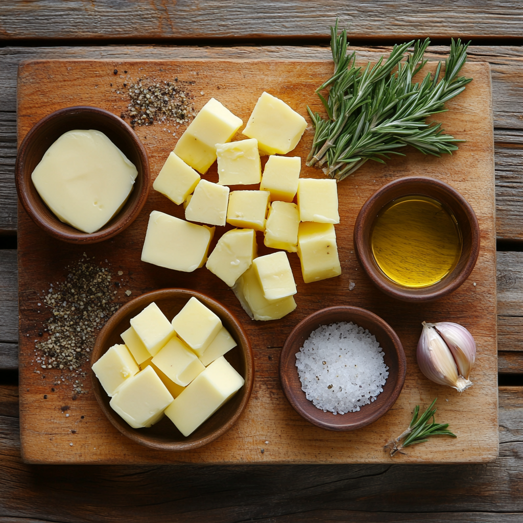 Crispy Garlic Butter Potatoes ingredients
