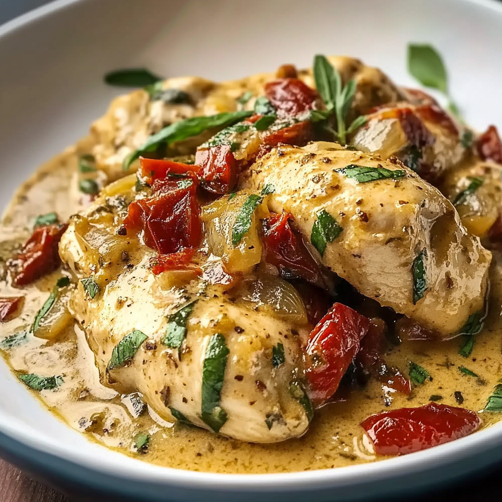 Crockpot Tuscan Chicken