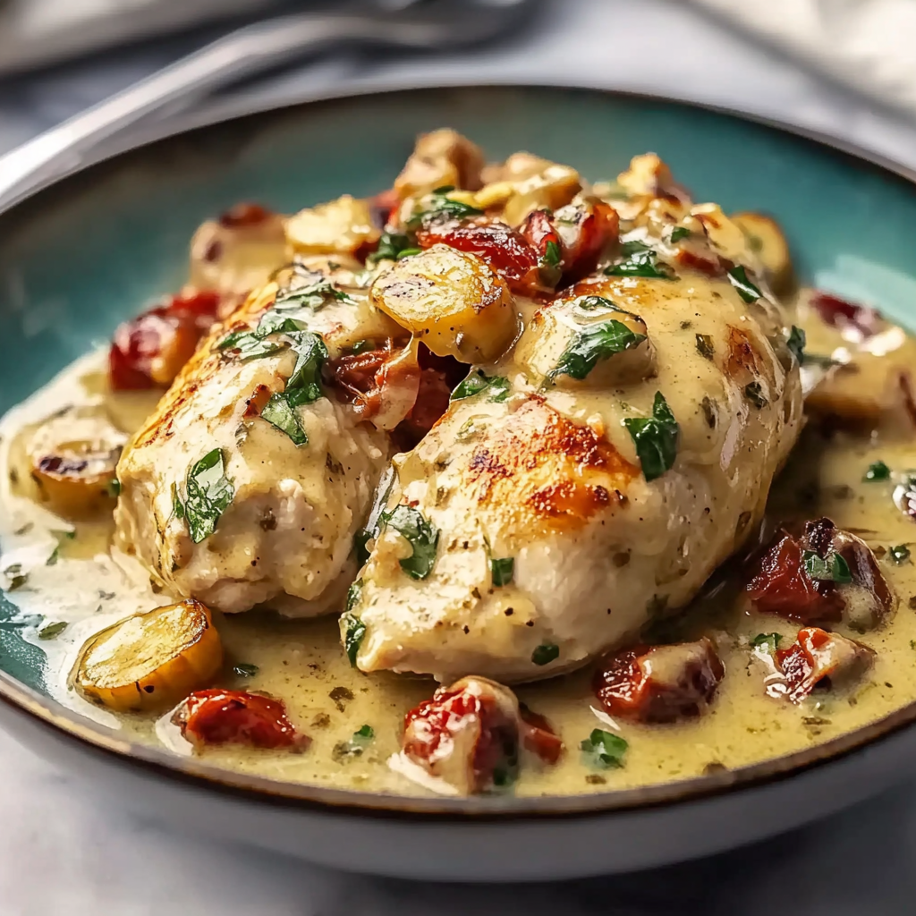 Crockpot Tuscan Chicken