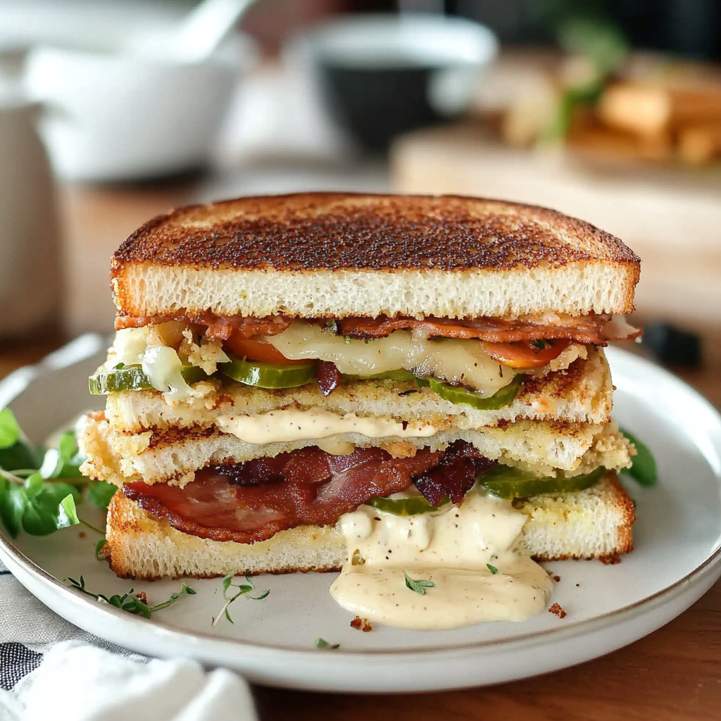 Crunchy Fried Green Tomato BLT Sandwich
