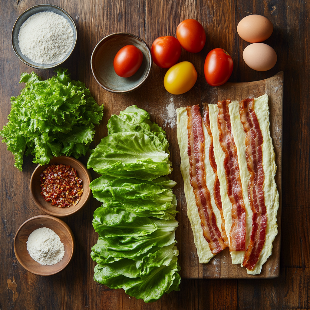 Crunchy Fried Green Tomato BLT Sandwich ingredients