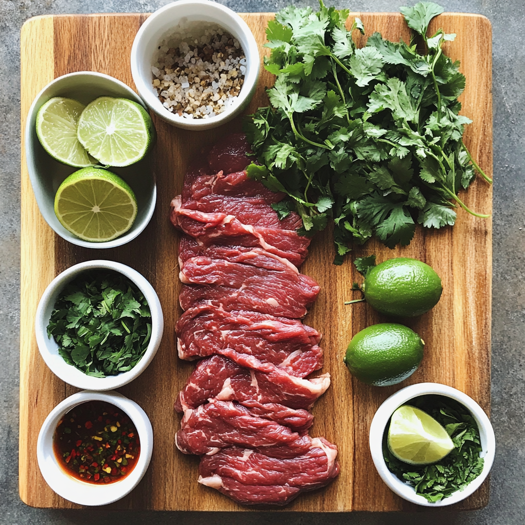 Crying Tiger Beef with Nam Jim Jaew Sauce ingredients