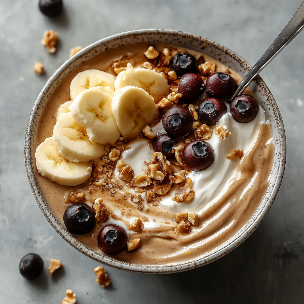 Dreamy Peanut Butter Yogurt Bowl